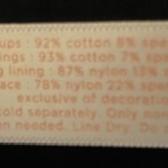 Cacique Black Lightly Lined T-Shirt Bra with Lace Criss Cross Straps - Picture 6 of 10